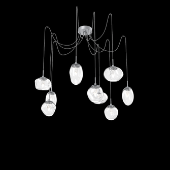 Cosmos Round 9pc Swag Multi-Pendant (LED) (1289|SCB0069-09-CS-GC-C01-L1)
