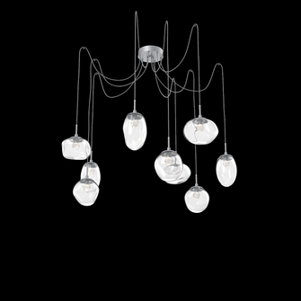 Cosmos Round 9pc Swag Multi-Pendant (LED) (1289|SCB0069-09-CS-FC-C01-L3)