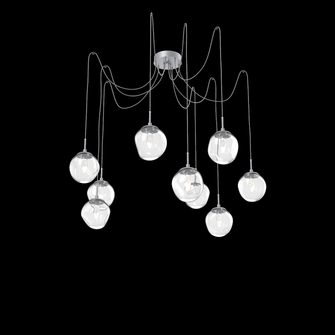 Aster Round 9pc Swag Multi-Pendant (LED) (1289|SCB0066-09-CS-GC-C01-L1)