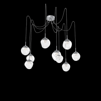 Aster Round 9pc Swag Multi-Pendant (LED) (1289|SCB0066-09-CS-FC-C01-L1)