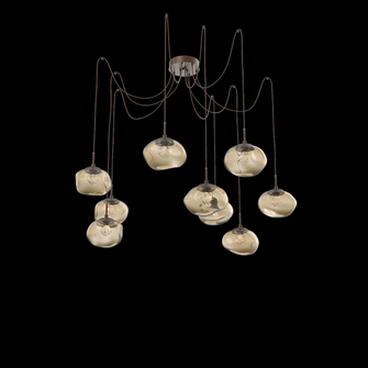 Nova Round 9pc Swag Multi-Pendant (LED) (1289|SCB0068-09-BB-ZB-C01-L1)