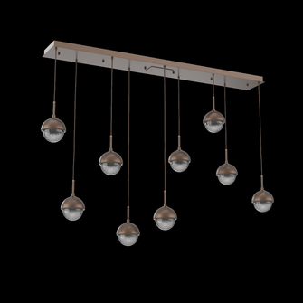 Cabochon Linear 9pc Multi-Pendant (1289|PLB0093-09-BB-S-C01-L1-MS)
