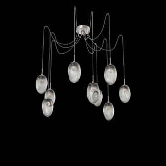 Meteo Round 9pc Swag Multi-Pendant (LED) (1289|SCB0067-09-BS-ZS-C01-L1)