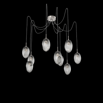 Meteo Round 9pc Swag Multi-Pendant (LED) (1289|SCB0067-09-BS-FS-C01-L3)