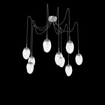 Meteo Round 9pc Swag Multi-Pendant (LED) (1289|SCB0067-09-BS-FC-C01-L1)
