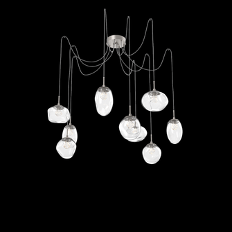 Cosmos Round 9pc Swag Multi-Pendant (LED) (1289|SCB0069-09-BS-ZC-C01-L3)