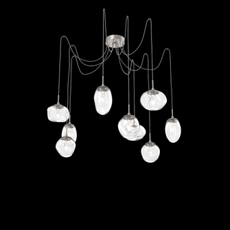 Cosmos Round 9pc Swag Multi-Pendant (LED) (1289|SCB0069-09-BS-GC-C01-L1)
