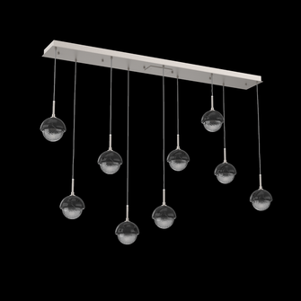 Cabochon Linear 9pc Multi-Pendant (1289|PLB0093-09-BS-S-C01-L3-BM)