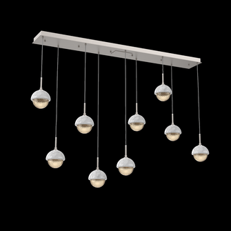 Cabochon Linear 9pc Multi-Pendant (1289|PLB0093-09-BS-A-C01-L3-WM)