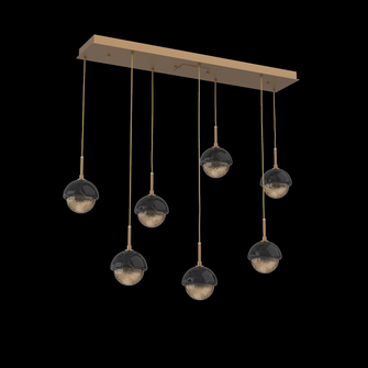 Cabochon Linear 7pc Multi-Pendant (1289|PLB0093-07-NB-S-C01-L1-BM)