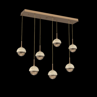 Cabochon Linear 7pc Multi-Pendant (1289|PLB0093-07-NB-B-C01-L3-TR)