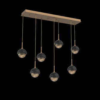 Cabochon Linear 7pc Multi-Pendant (1289|PLB0093-07-NB-B-C01-L1-BM)