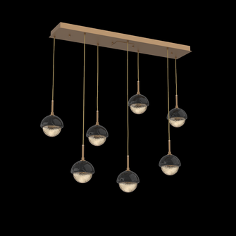 Cabochon Linear 7pc Multi-Pendant (1289|PLB0093-07-NB-A-C01-L1-BM)