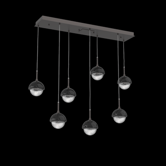 Cabochon Linear 7pc Multi-Pendant (1289|PLB0093-07-GP-C-C01-L3-BM)