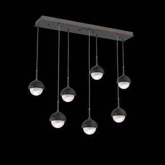 Cabochon Linear 7pc Multi-Pendant (1289|PLB0093-07-GP-WL-C01-L3-BM)