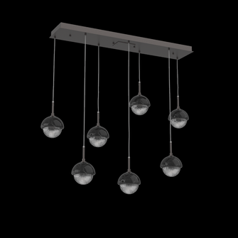 Cabochon Linear 7pc Multi-Pendant (1289|PLB0093-07-GP-S-C01-L3-BM)