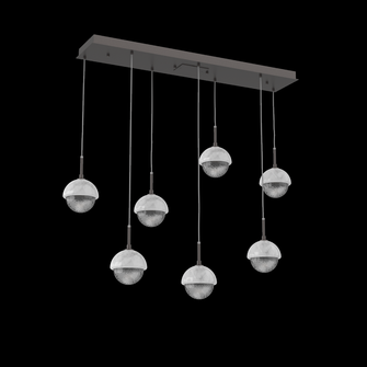 Cabochon Linear 7pc Multi-Pendant (1289|PLB0093-07-GP-S-C01-L1-WM)