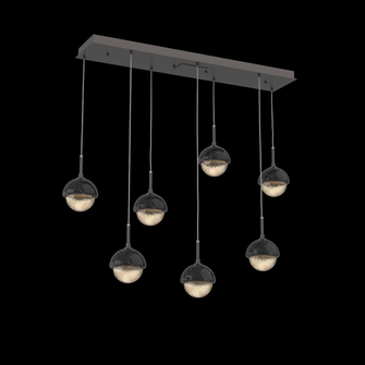 Cabochon Linear 7pc Multi-Pendant (1289|PLB0093-07-GP-A-C01-L3-BM)