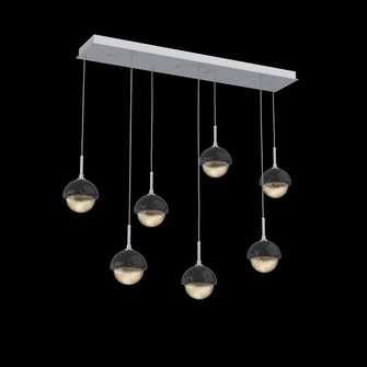 Cabochon Linear 7pc Multi-Pendant (1289|PLB0093-07-CS-A-C01-L3-BM)