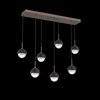 Cabochon Linear 7pc Multi-Pendant (1289|PLB0093-07-BB-WL-C01-L3-BM)