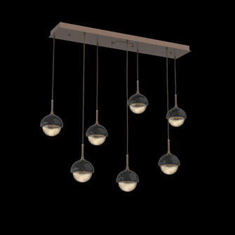 Cabochon Linear 7pc Multi-Pendant (1289|PLB0093-07-BB-A-C01-L3-BM)