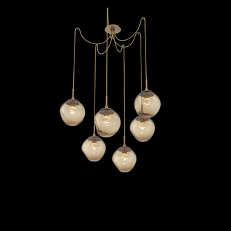 Aster Round 6pc Swag Multi-Pendant (LED) (1289|SCB0066-06-NB-FB-C01-L3)