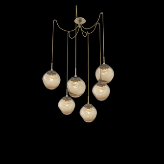 Aster Round 6pc Swag Multi-Pendant (LED) (1289|SCB0066-06-GB-FB-C01-L3)
