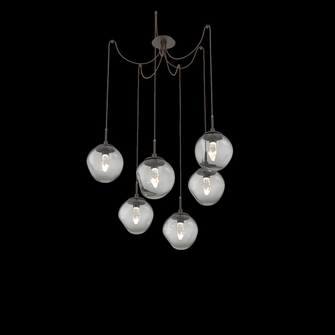 Aster Round 6pc Swag Multi-Pendant (LED) (1289|SCB0066-06-FB-GS-C01-L1)