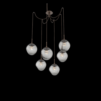 Aster Round 6pc Swag Multi-Pendant (LED) (1289|SCB0066-06-BB-FS-C01-L1)