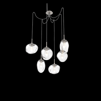 Cosmos Round 6pc Swag Multi-Pendant (LED) (1289|SCB0069-06-BS-GC-C01-L1)