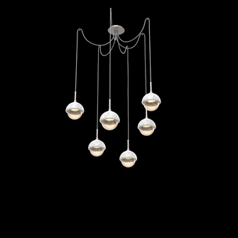 Cabochon Round 6pc Swag Multi-Pendant (1289|SCB0093-06-BS-A-C01-L3-WM)