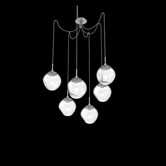 Aster Round 6pc Swag Multi-Pendant (LED) (1289|SCB0066-06-BS-GC-C01-L1)