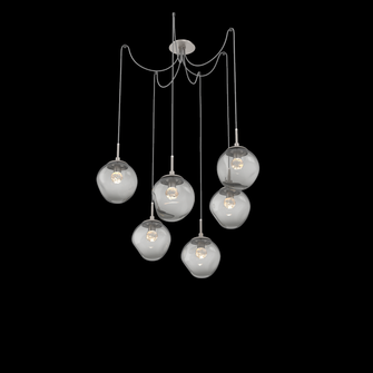 Aster Round 6pc Swag Multi-Pendant (LED) (1289|SCB0066-06-BS-FS-C01-L1)