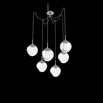 Aster Round 6pc Swag Multi-Pendant (LED) (1289|SCB0066-06-BS-FC-C01-L1)