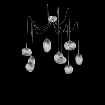 Cosmos Round 9pc Swag Multi-Pendant (Bulb) (1289|SCB0065-09-BS-S-C01-E2)