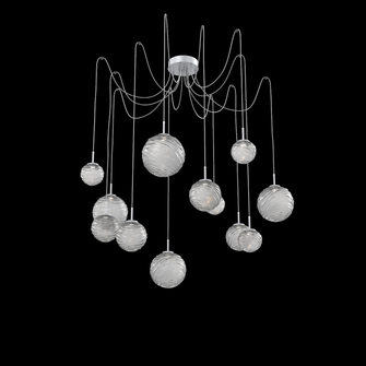 Gaia Round 12pc Swag Multi-Pendant (1289|SCB0092-12-CS-S-C01-L3)