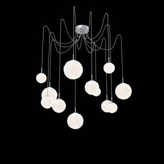 Gaia Round 12pc Swag Multi-Pendant (1289|SCB0092-12-CS-WL-C01-L3)