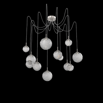 Gaia Round 12pc Swag Multi-Pendant (1289|SCB0092-12-BS-S-C01-L3)
