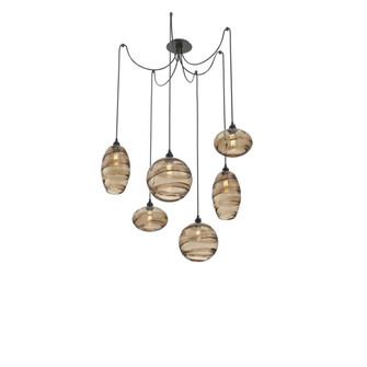 Misto Round 6pc Swag Multi-Pendant (1289|SCB0048-06-MB-OB-C01-E2)