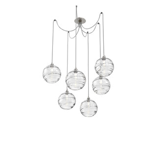 Terra Round 6pc Swag Multi-Pendant (1289|SCB0047-06-BS-OC-C01-E2)