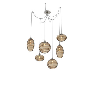Misto Round 6pc Swag Multi-Pendant (1289|SCB0048-06-BS-OB-C01-E2)