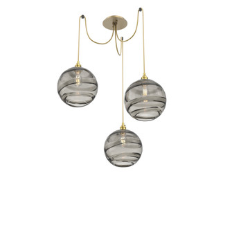 Terra Round 3pc Swag Multi-Pendant (1289|SCB0047-03-GB-OS-C01-E2)