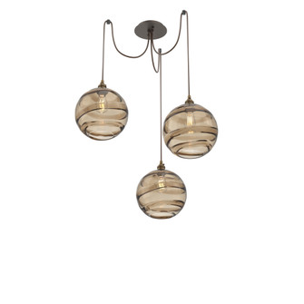 Terra Round 3pc Swag Multi-Pendant (1289|SCB0047-03-FB-OB-C01-E2)