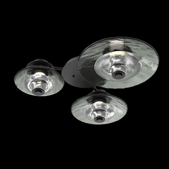 Hub & Spoke - Cirrus - 3pc (warm glass and cast glass) (1289|SMB0098-H3-MB-SG-L3)