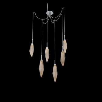 Rock Crystal Round 6pc Swag Multi-Pendant (1289|SCB0050-06-CS-CB-C01-L1)