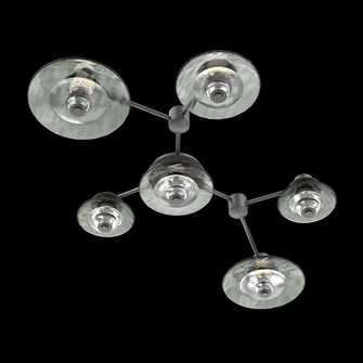 Hub & Spoke - Cirrus - Linear - 6pc (warm glass and cast glass) (1289|SMB0098-HL-GP-SG-L3)