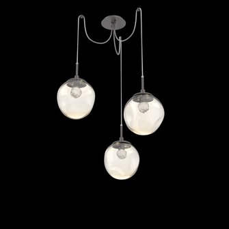 Aster Round 3pc Swag Multi-Pendant (LED) (1289|SCB0066-03-GP-FA-C01-L3)
