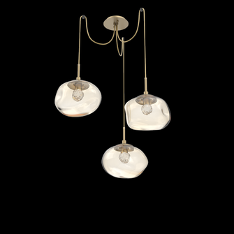 Nova Round 3pc Swag Multi-Pendant (LED) (1289|SCB0068-03-GB-FA-C01-L1)