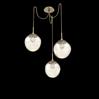 Aster Round 3pc Swag Multi-Pendant (LED) (1289|SCB0066-03-GB-FA-C01-L1)