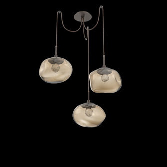 Nova Round 3pc Swag Multi-Pendant (LED) (1289|SCB0068-03-FB-FB-C01-L1)